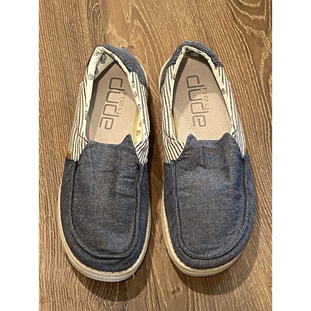 Hey Dude Women’s Size 11 Loafers Misty Blue Barbados Lounge, Beach, Casual Shoes